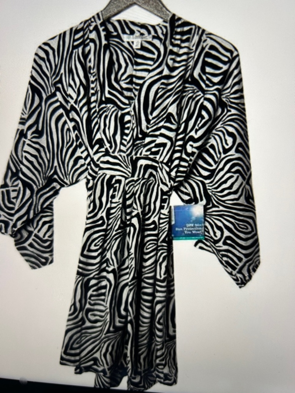 ISO: Coolibar Zebra Print Swim Coverup - not for sale
